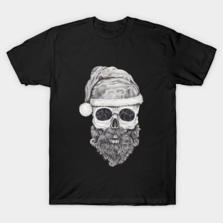 Santa claus skeleton. T-Shirt